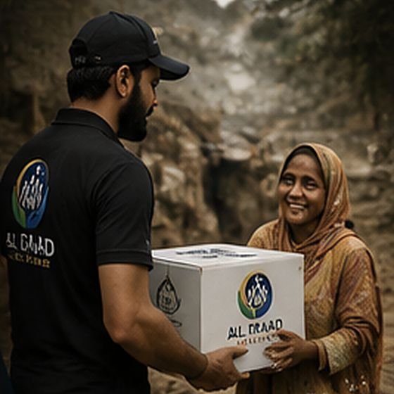 Relief package handover during an emergency response